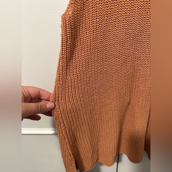 Zara crochet Burnt Orange Knit Tank Top Size Small Women’s - Picture 8 of 10